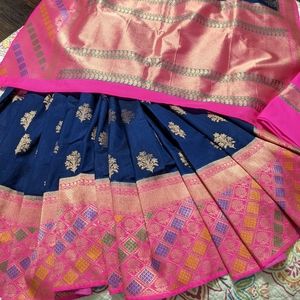 Beautiful indian silk saree -like new!